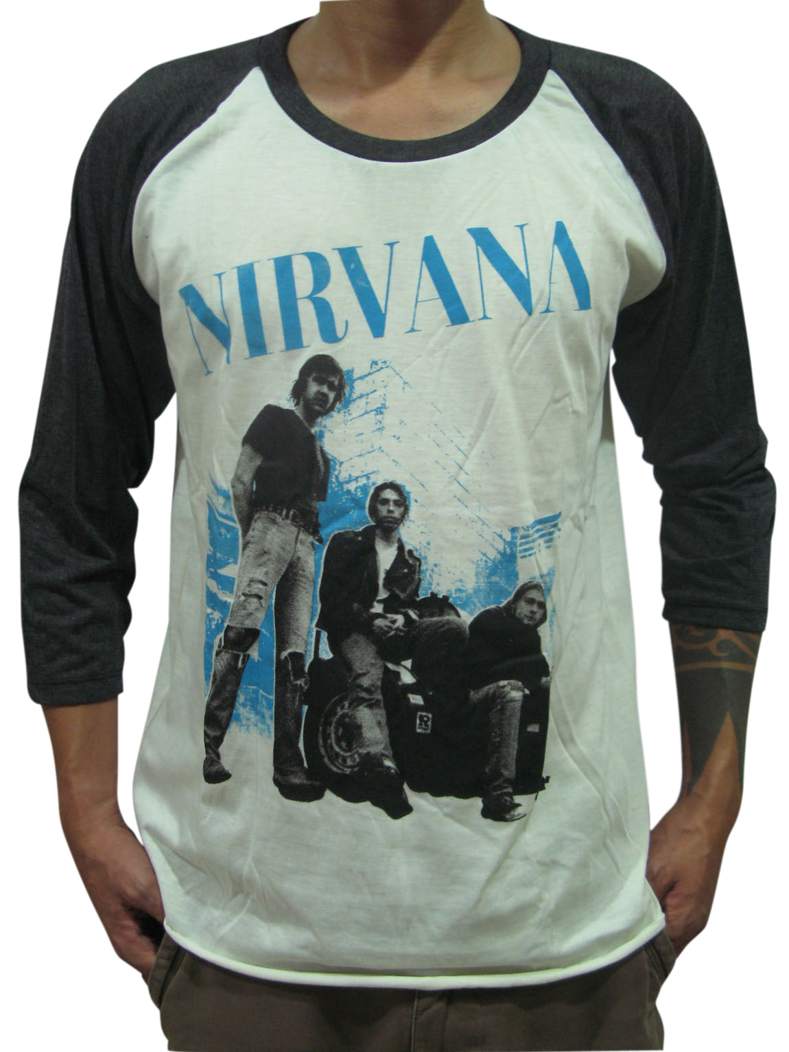 NIRVANA Men 3/4 Sleeve T-Shirt