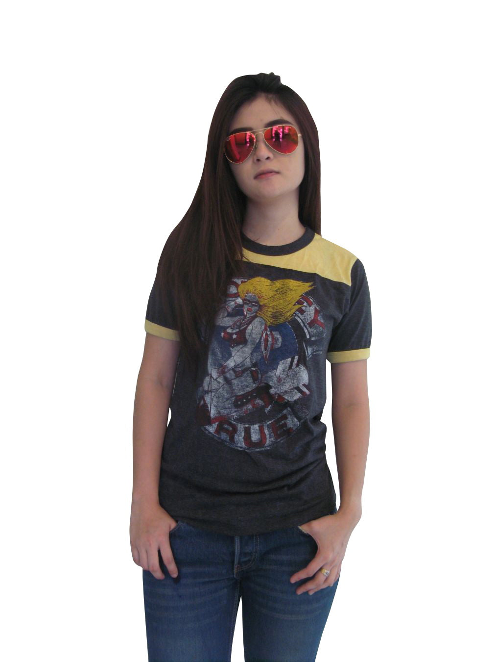Motley crue Womens Ringer T-Shirt Short Sleeve