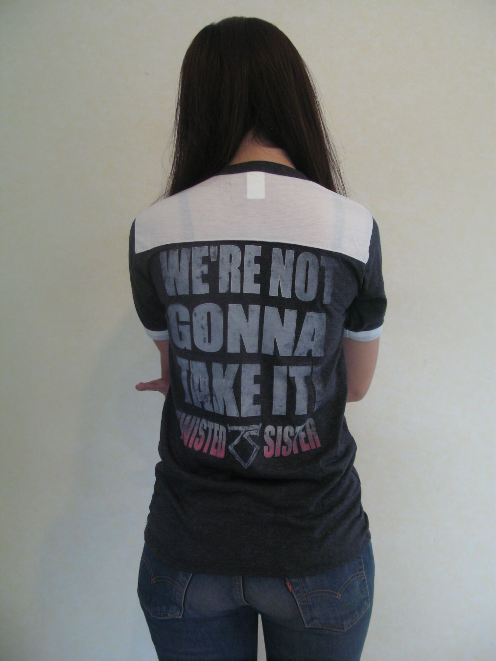 Twisted Sister Womens Ringer T-Shirt Short Sleeve