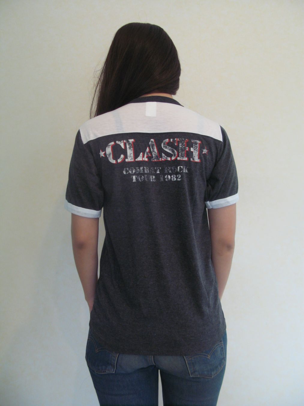 The Clash Combat Rock Womens Ringer T-Shirt Short Sleeve